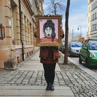 Image 2 of 'ENDLICH WIEDER ERDBEERZEIT' acrylic painting (40X60)