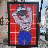 Image 1 of 'ALLES & NICHTS' acrylic painting (70x90)