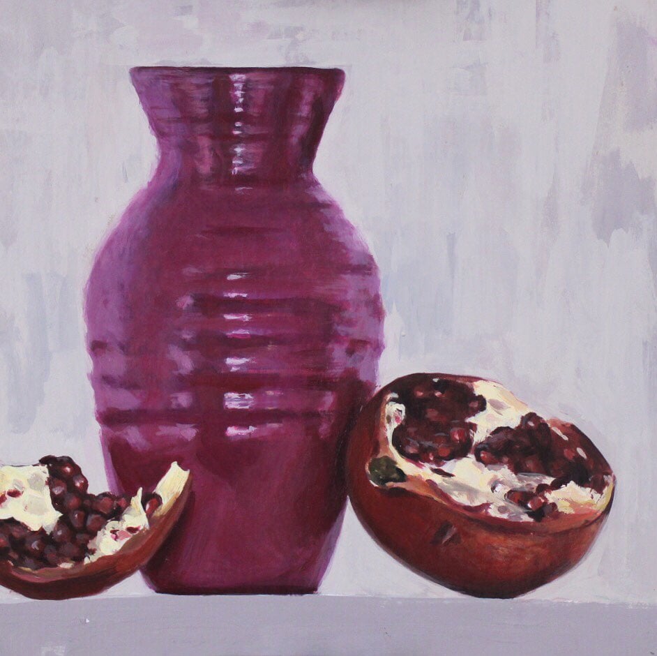 Image of Vase with Pomegranate (Original)