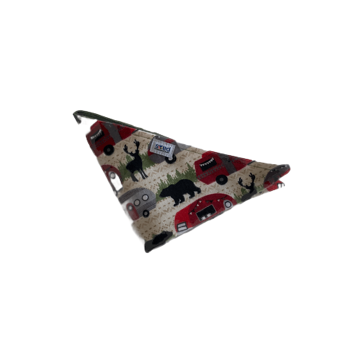 Bear with red Camper flannel - Bandana