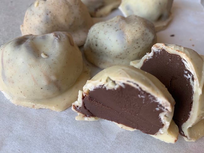 Bailey's White Chocolate Truffles in a box