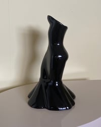 Image 3 of glossy black dress
