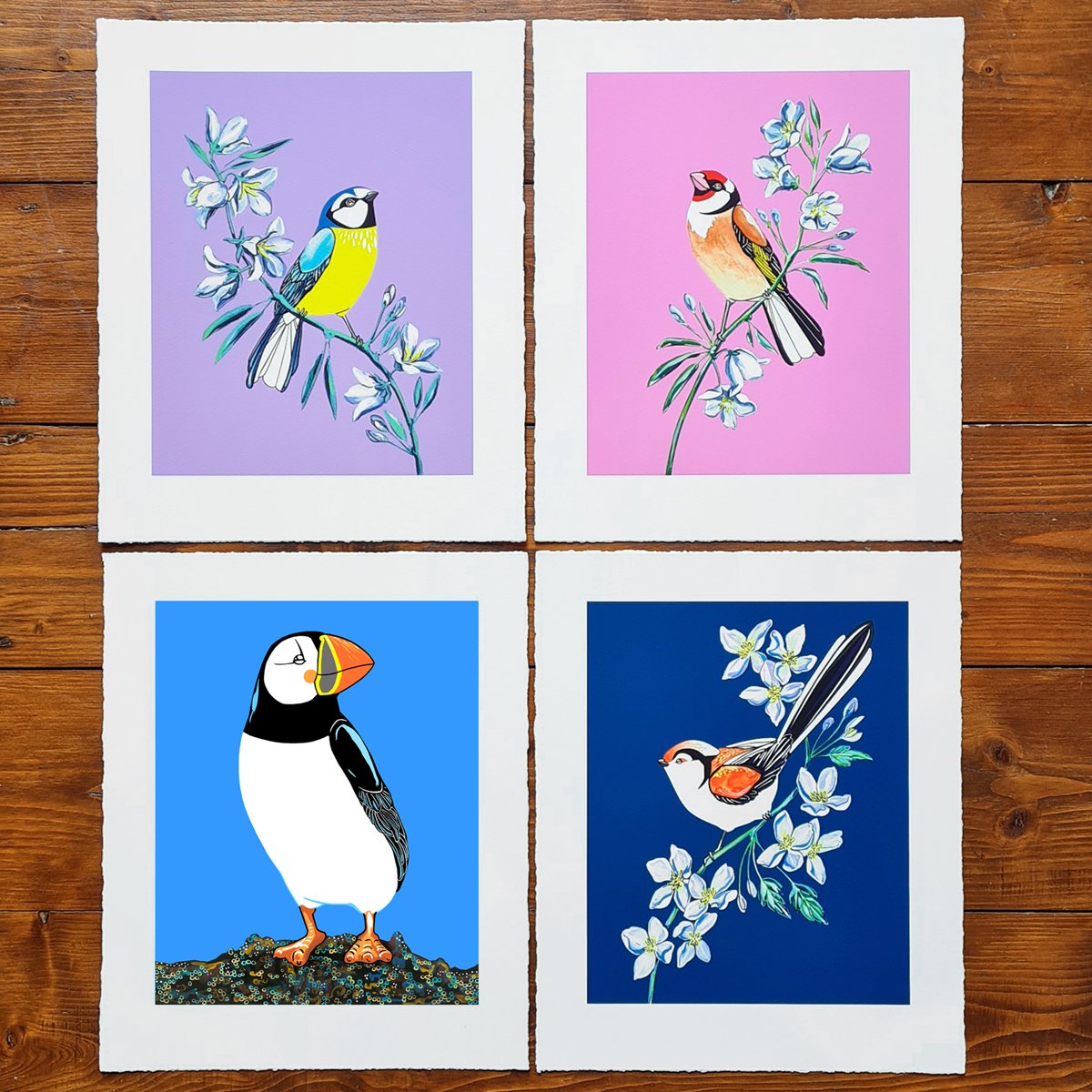 Image of Stamps: Blue Tit and Bellflower