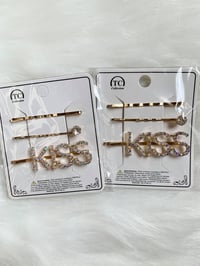 Image 1 of Rhinestone Hair Pins - KISS