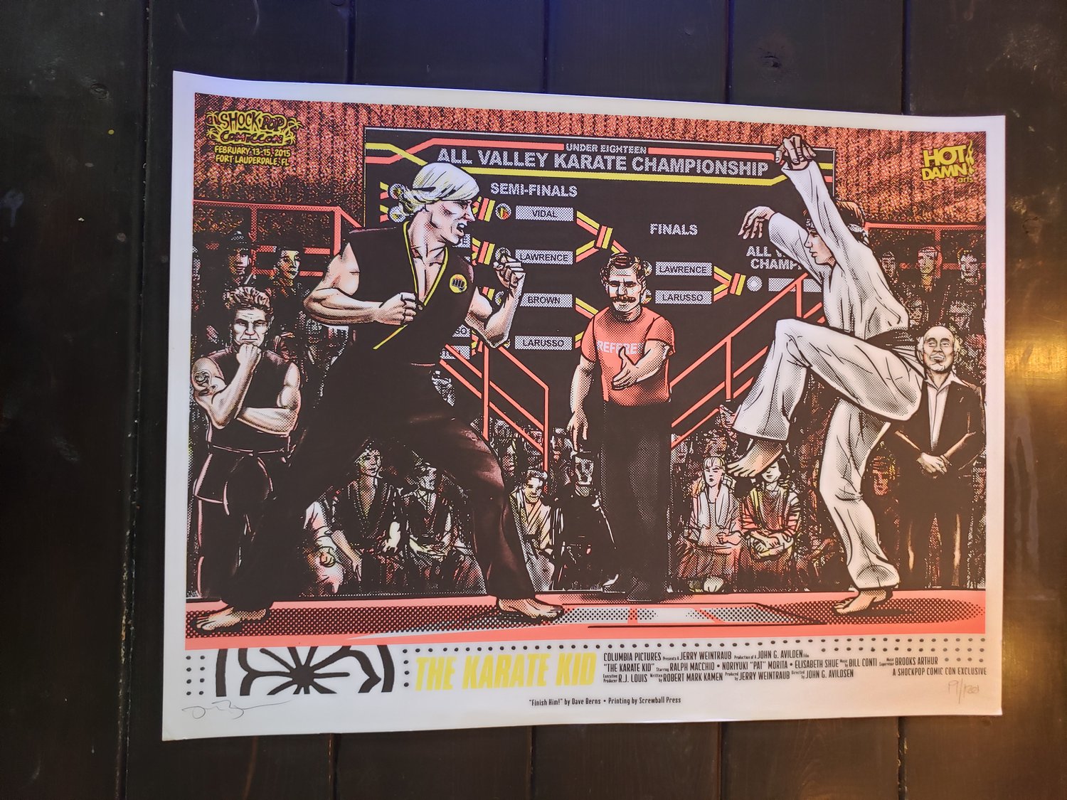 Karate Kid screenprint movie poster