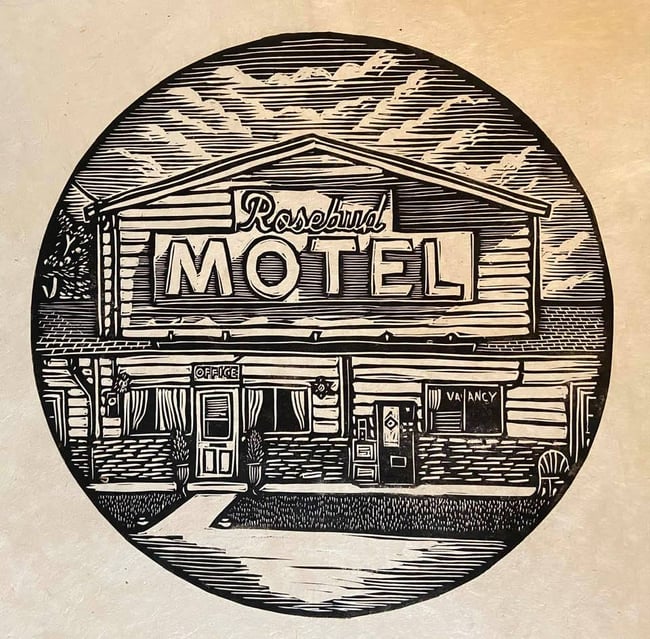 Schitt's Creek Block Print