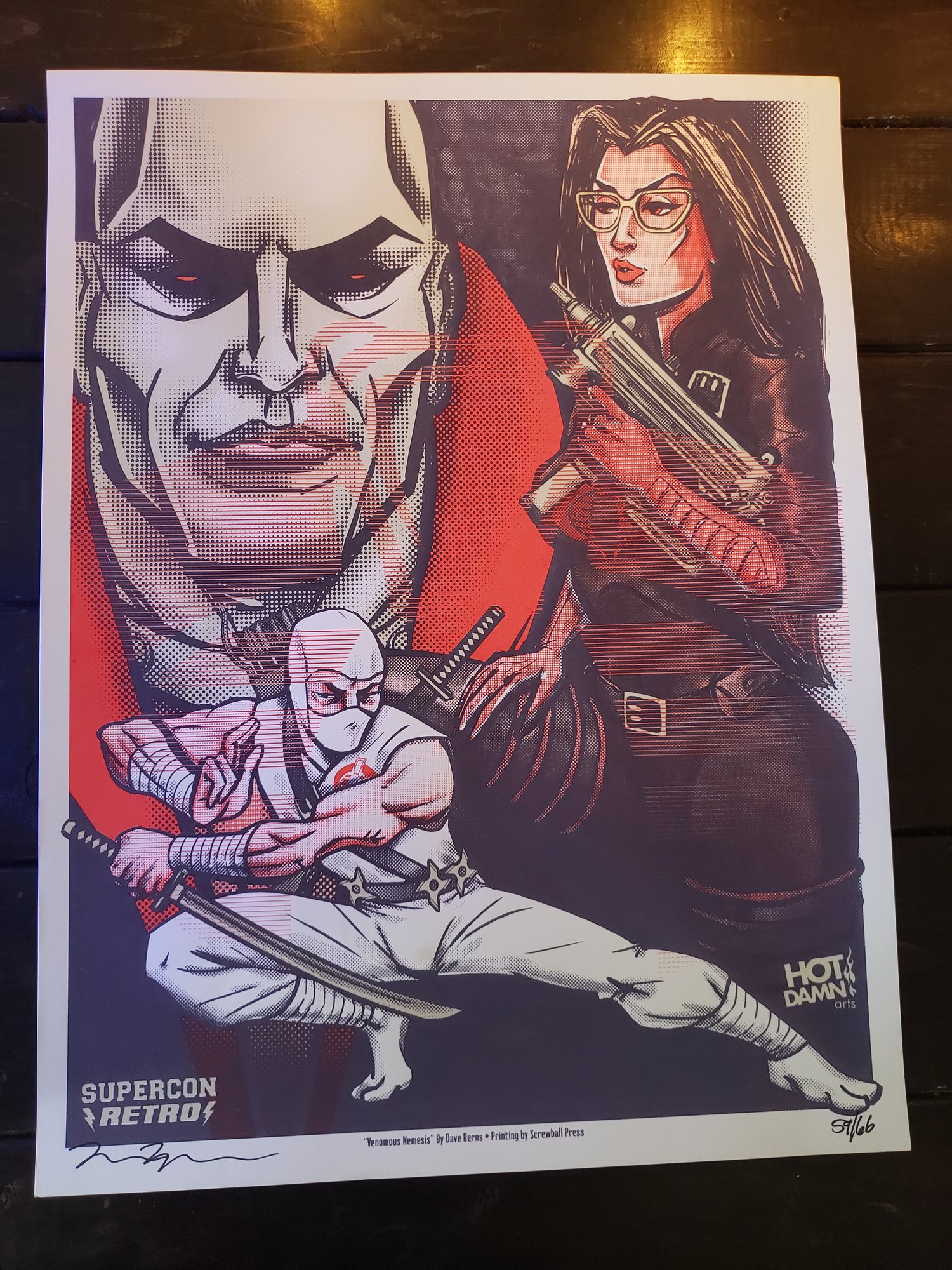 Destro, Baroness & Stormshadow art print
