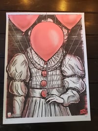 Image 1 of It! Silkscreen art print glow in the dark 