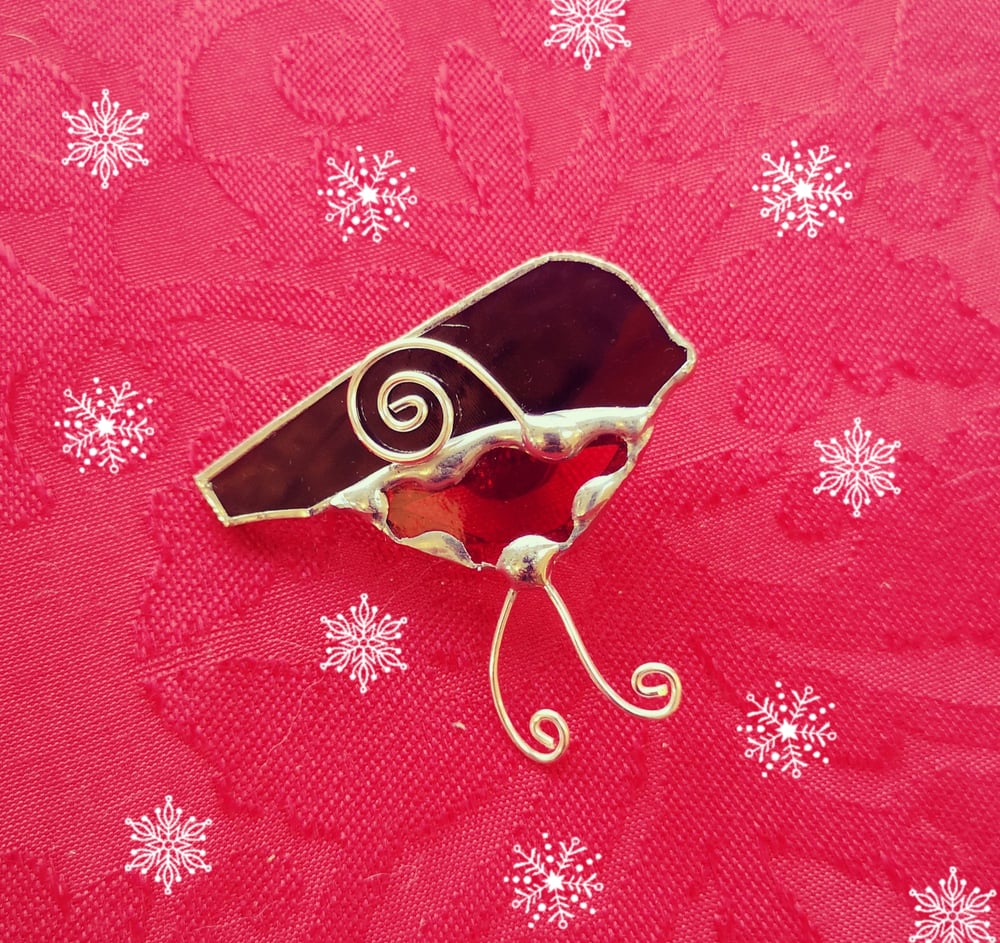 Image of Christmas Robin Brooch
