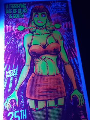 Frankenhooker Florescent Glow in the dark Screenprint Movie Poster