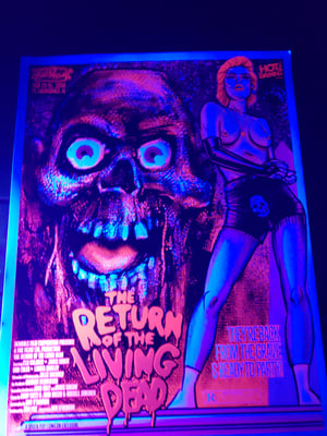 Return of the Living Dead Screenprinted Movoe Poster