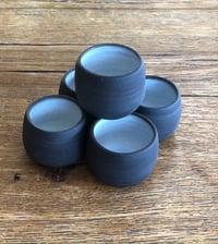 Image 1 of Black Porcelain Espresso/Shot Cups