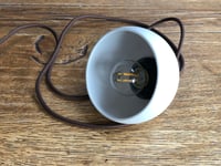 Image 3 of Small Porcelain Pendant Cable light