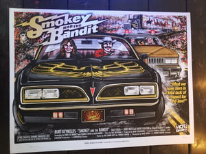 Smokey and the Bandit silkscreen movie poster
