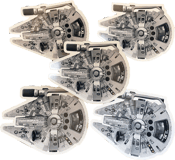 Image of SK8RATS VX1000 Millennium Falcon Sticker Pack (Pack of 5)