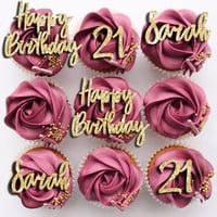 Custom Cupcake Birthday Toppers