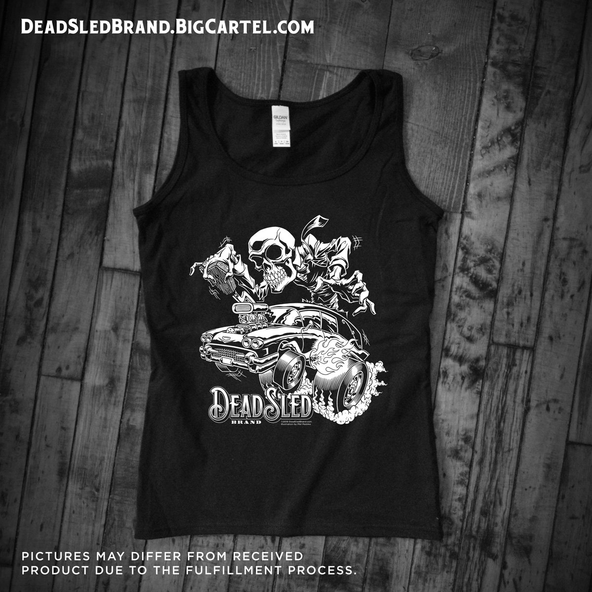 Hot Rod Hearse Unisex Tank Top | deadsledbrand