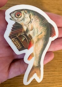 Accordion Fish Sticker