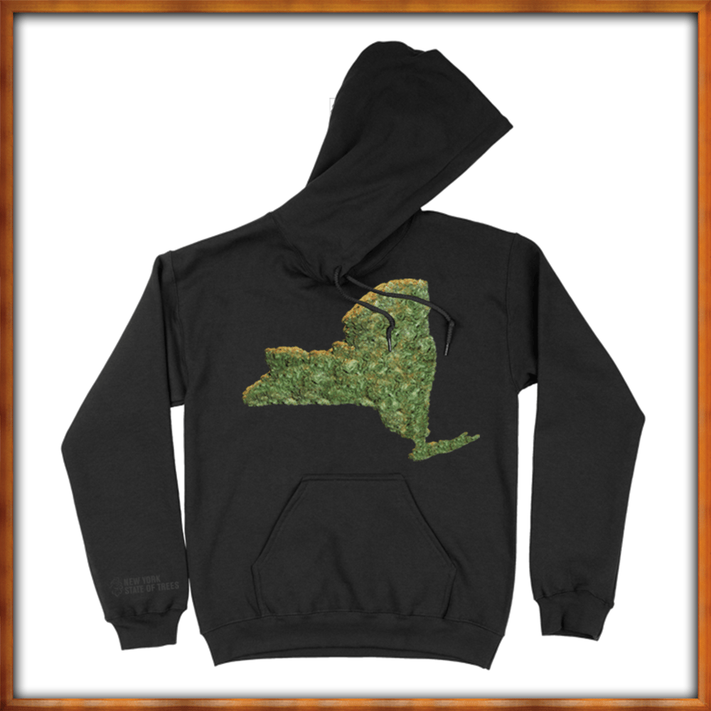Image of New York State of Trees Pullover Hoodie
