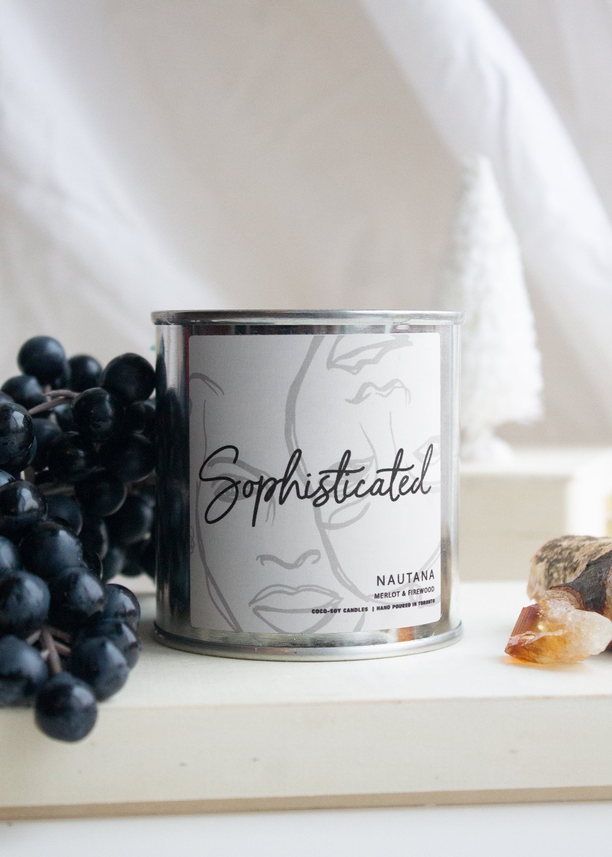 Image of Sophisticated - Red Wine & Firewood Candle