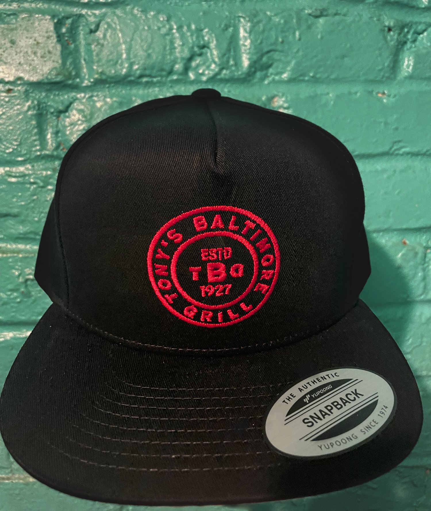 Image of TBG BLACK / RED SEAL CAP