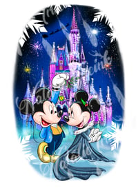 Image 2 of A4 Heavy Weight Mickey & Minnie Christmas Print