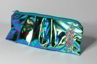 Image 3 of GREEN HOLOGRAPHIC MINI POCHETTE