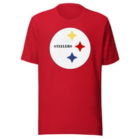 Image 1 of Steelers Mom Football Shirt (Customizable Name on Back)