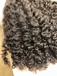 Image 5 of 14 inch KINKY CURLY HD lace front wig with KINKY EDGES 