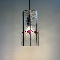 Image 1 of Octagonal Red Triangle Pendant