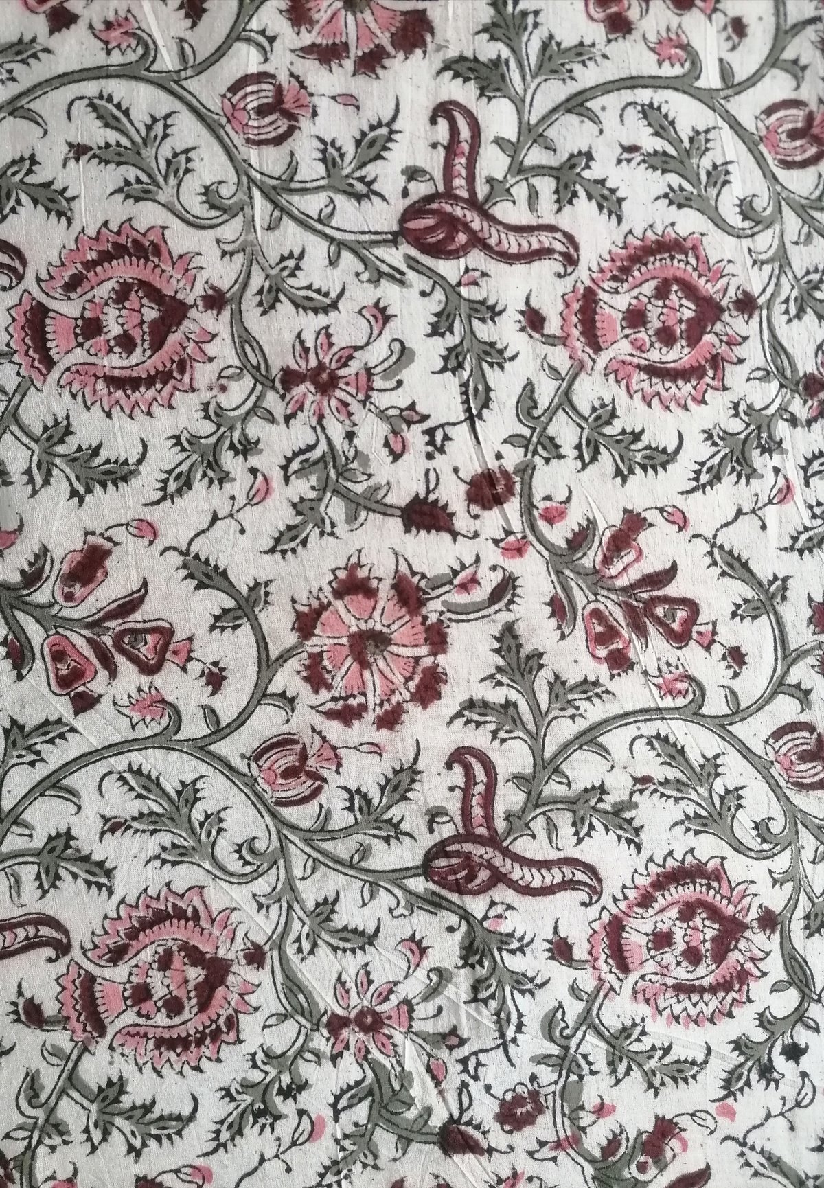 Image of Namasté fabric kalamkari douceur 