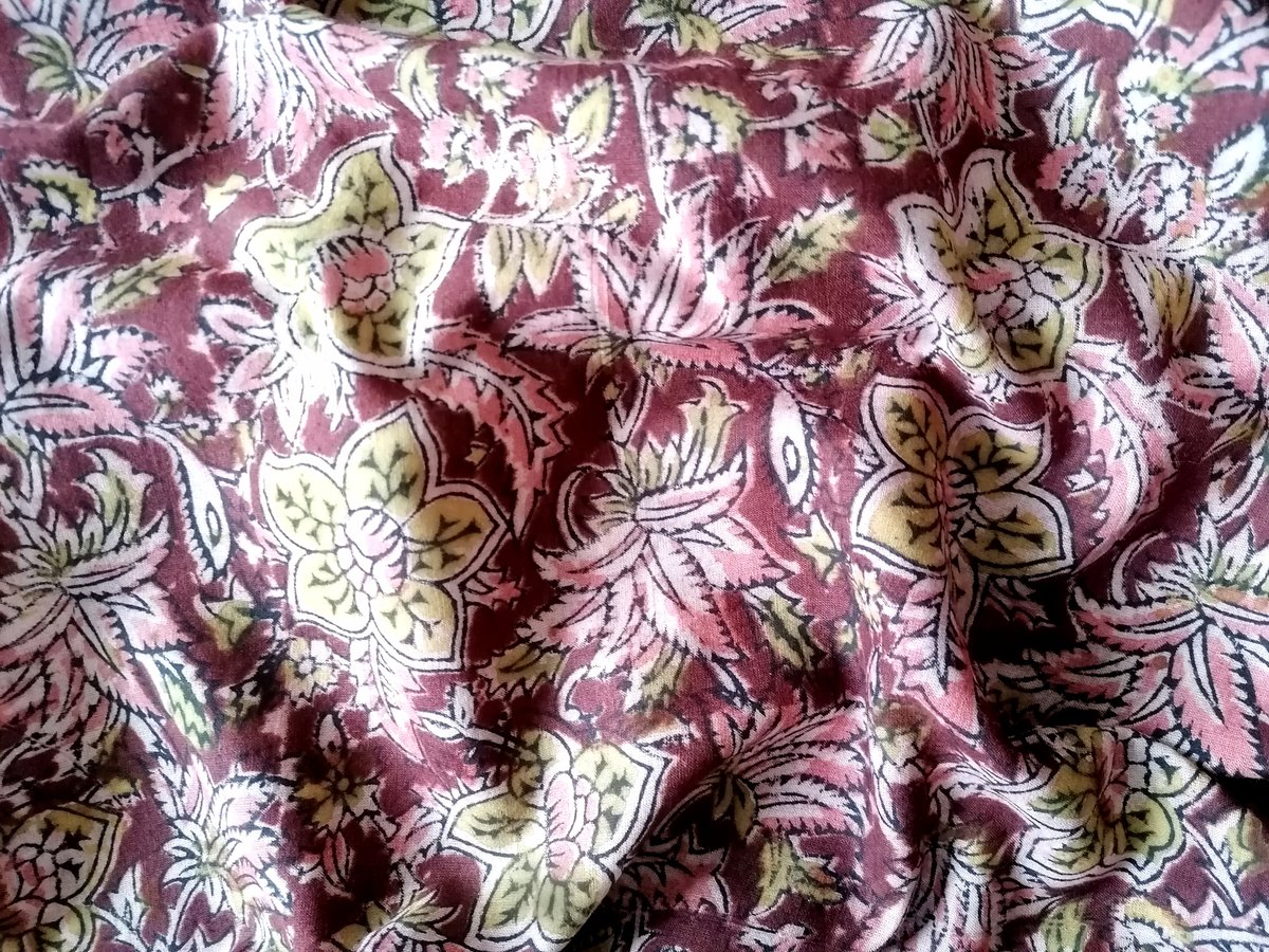 Image of Namasté fabric bordeaux