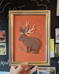 Image 2 of Jackalope cut paper