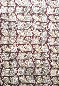 Image 2 of Namasté fabric kalamkari chocolat