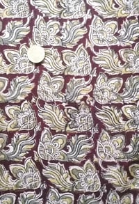 Image 3 of Namasté fabric kalamkari chocolat