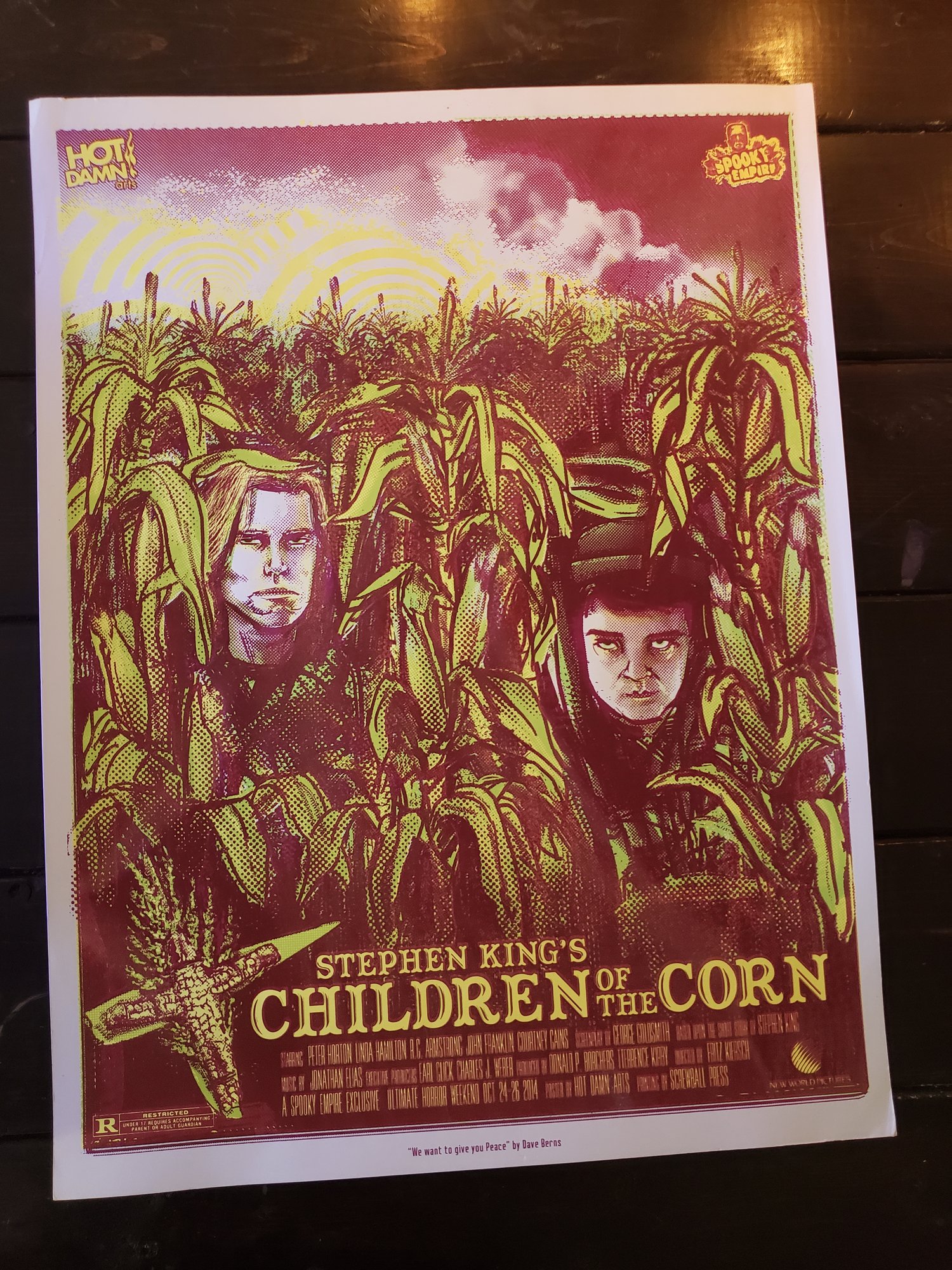 Children of the Corn Silkscreen Movie Poster 