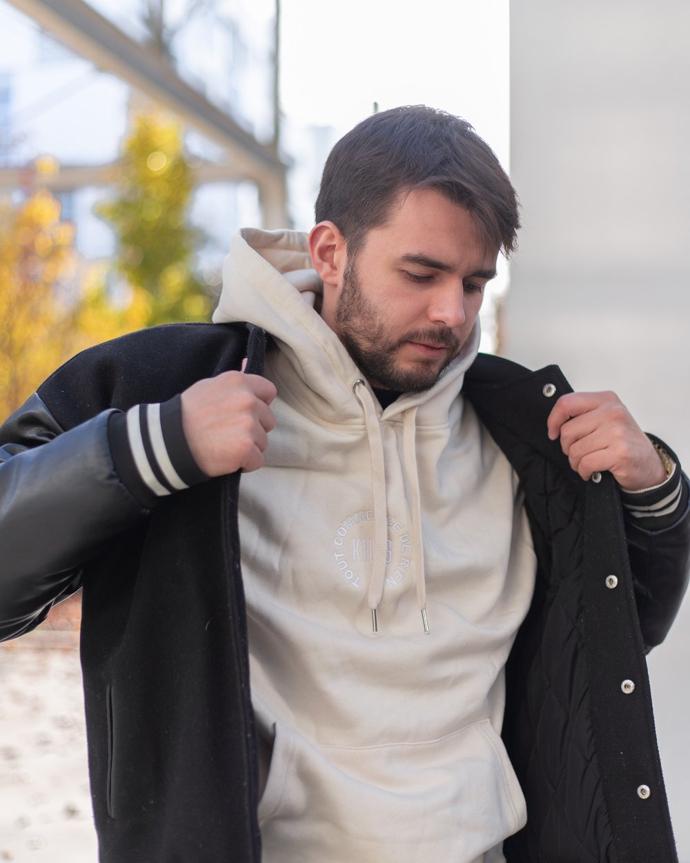 Image of HOODIE BLANC CASSÉ - CREATION CIRCLE