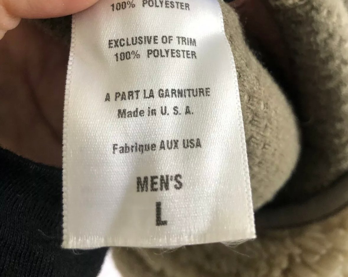 Image of Deadstock Vintage Patagonia Rhythm Deep Pile Jacket Mens Large Made USA