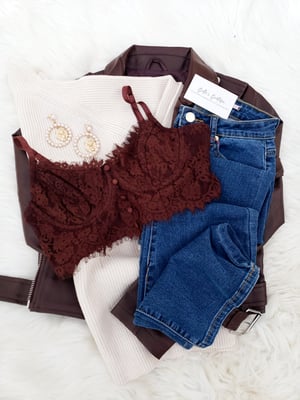 Image of  Brown Bralette Top