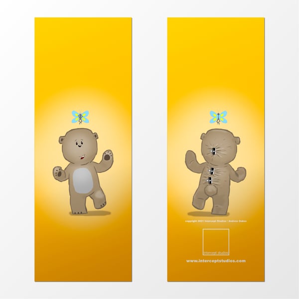 Image of Cutie and Flutterfly double sided bookmark