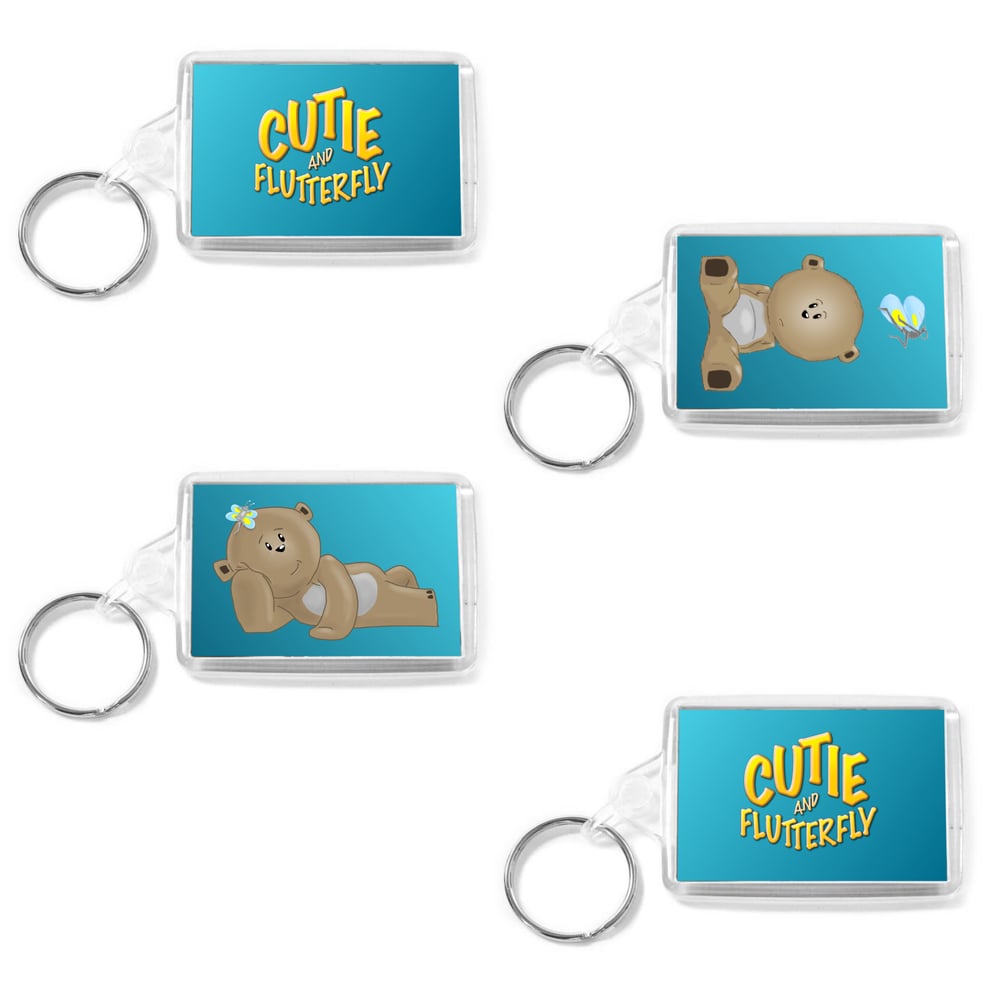 Image of Cutie and Flutterfly keyrings