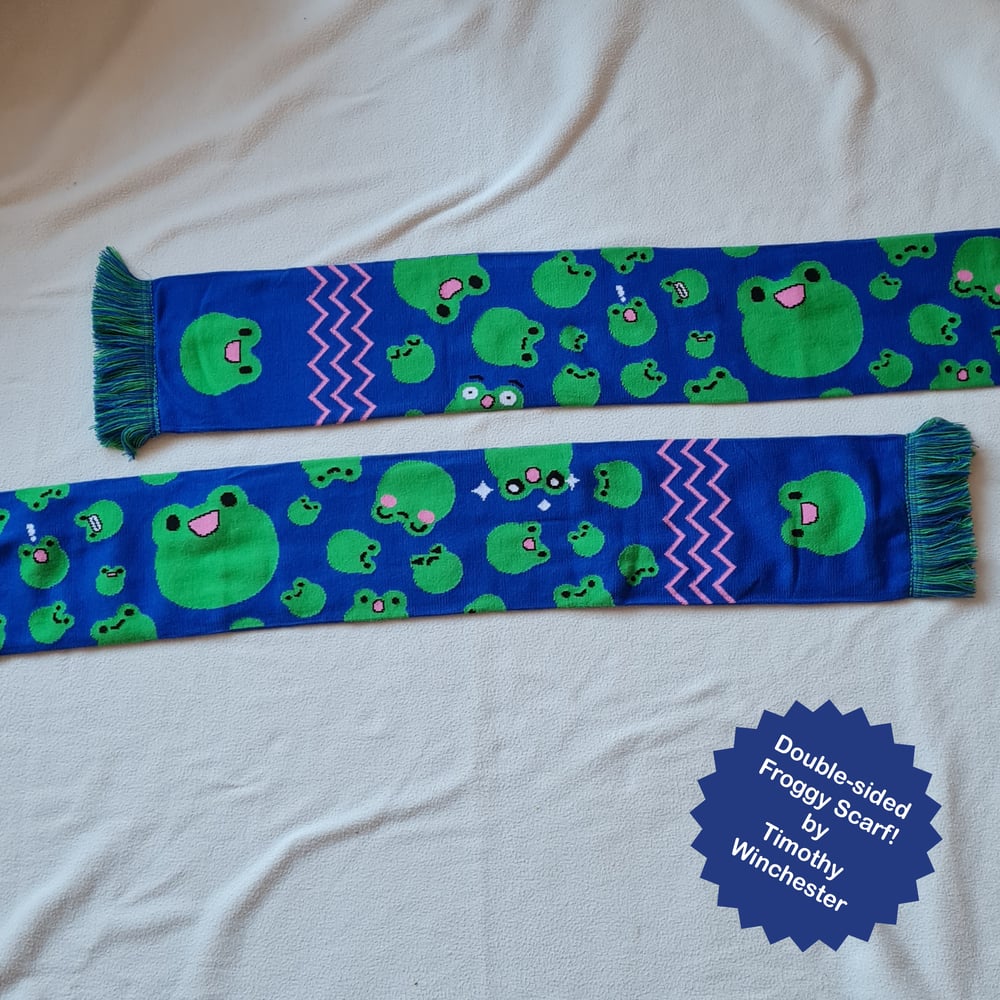 Double-sided Froggy Scarf (please read)