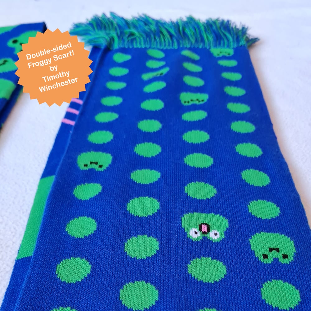 Double-sided Froggy Scarf (please read)