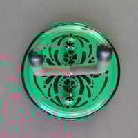 Image 3 of Green Round Deco Instrument Wall Hanger for your Ukulele, Violin, Fiddle or Guitar