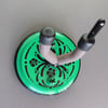 Green Round Deco Instrument Wall Hanger for your Ukulele, Violin, Fiddle or Guitar