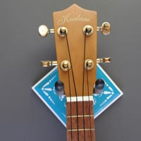 Image 2 of CUSTOM Blue Turquoise Deco Instrument Display Hanger for your Ukulele, Violin or Guitar