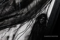 Image 5 of When I Saw My Reflection, I Left My Body 18 x 24" [Original Chracoal Drawing Framed]