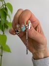 CHAIN BACK STUD EARRINGS