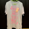 we've had enough of this nothing   Hot Pink on Gray  ONE OF A KIND   size Large