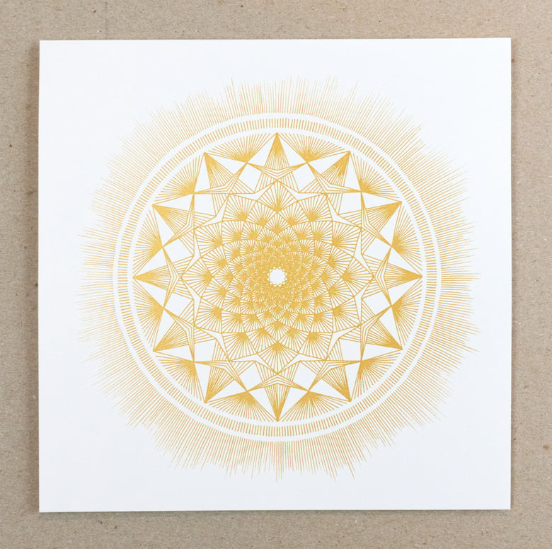 Image of The Perfect Unfolding of Everything | Limited Edition Screen Print | White Edition